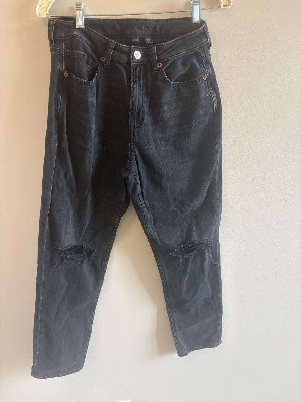 American Eagle Outfitters Black Ripped Jeans